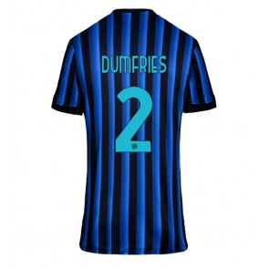 Inter Milan Denzel Dumfries #2 Hjemmebanetrøje Dame 2025-26 Kortærmet